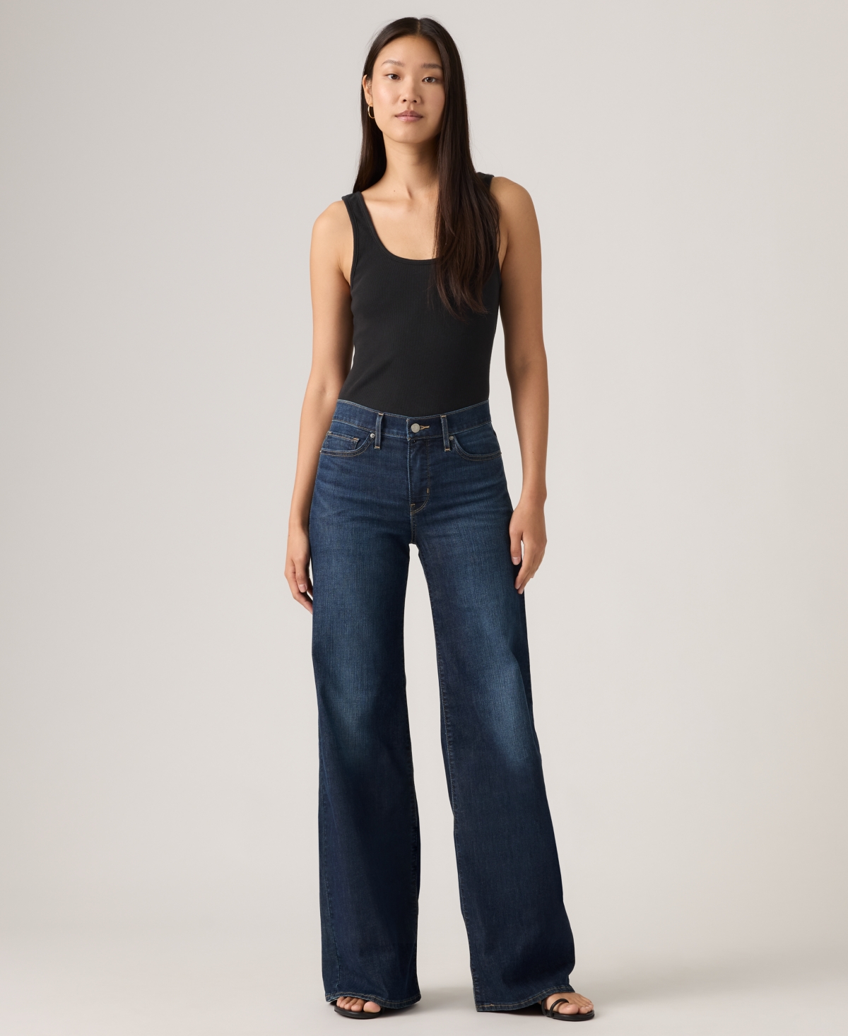 Levi's Juniors' 318 Shaping Wide-Leg Mid-Rise Jeans