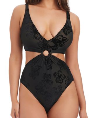 Women's Place In The Sun Over-The-Shoulder Ring Mio One-Piece Swimsuit, Macy's Exclusive