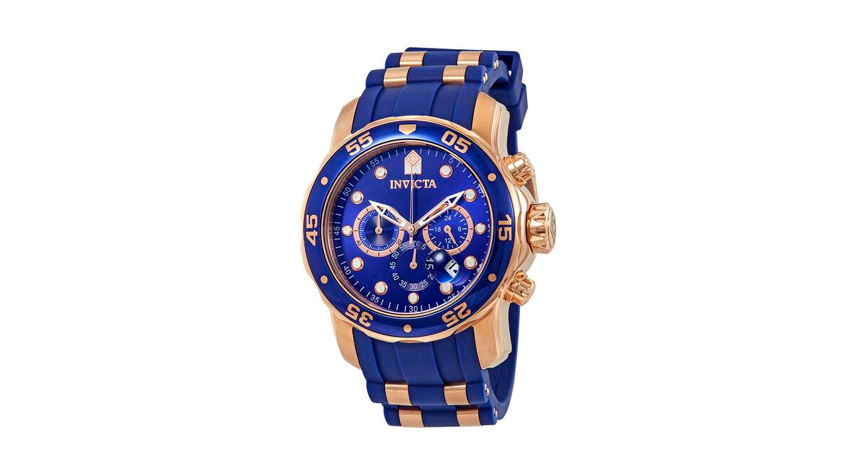 Invicta Men's Pro Diver Quartz Chronograph Blue Dial Watch