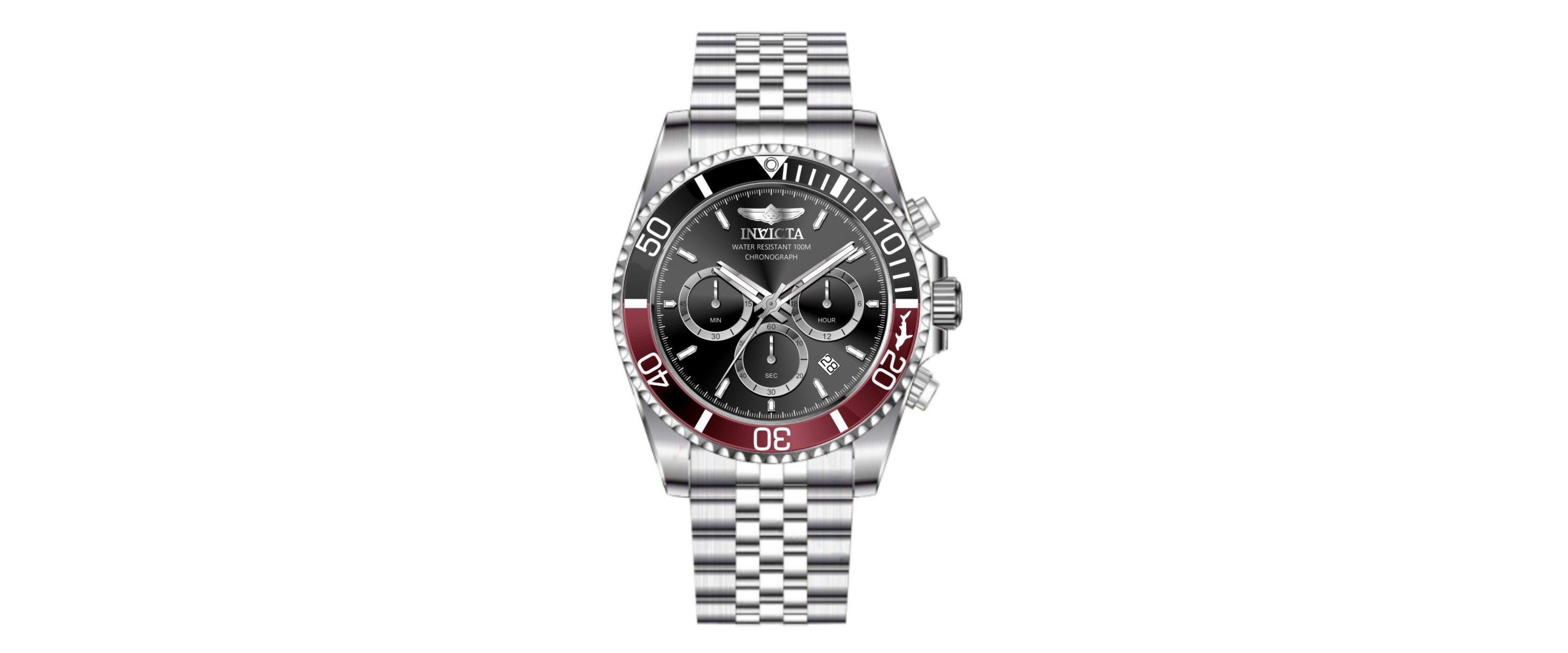 Invicta Men's 49838 Pro Diver Quartz VD53 Black Dial Watch