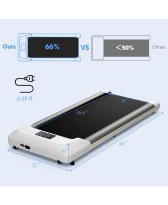 2.25 HP Walking Pad with LED Display and Remote Control-Grey