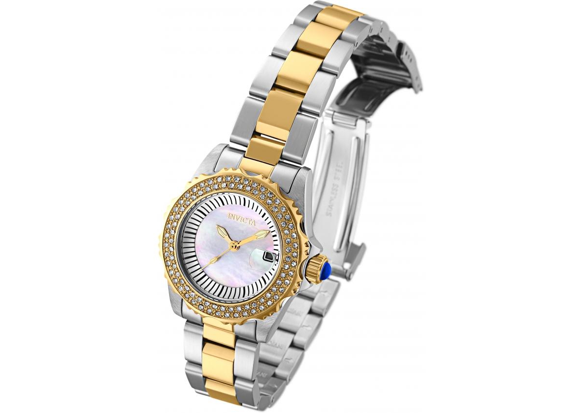 Invicta Women's 28443 Angel Quartz 3 Hand White Dial Watch