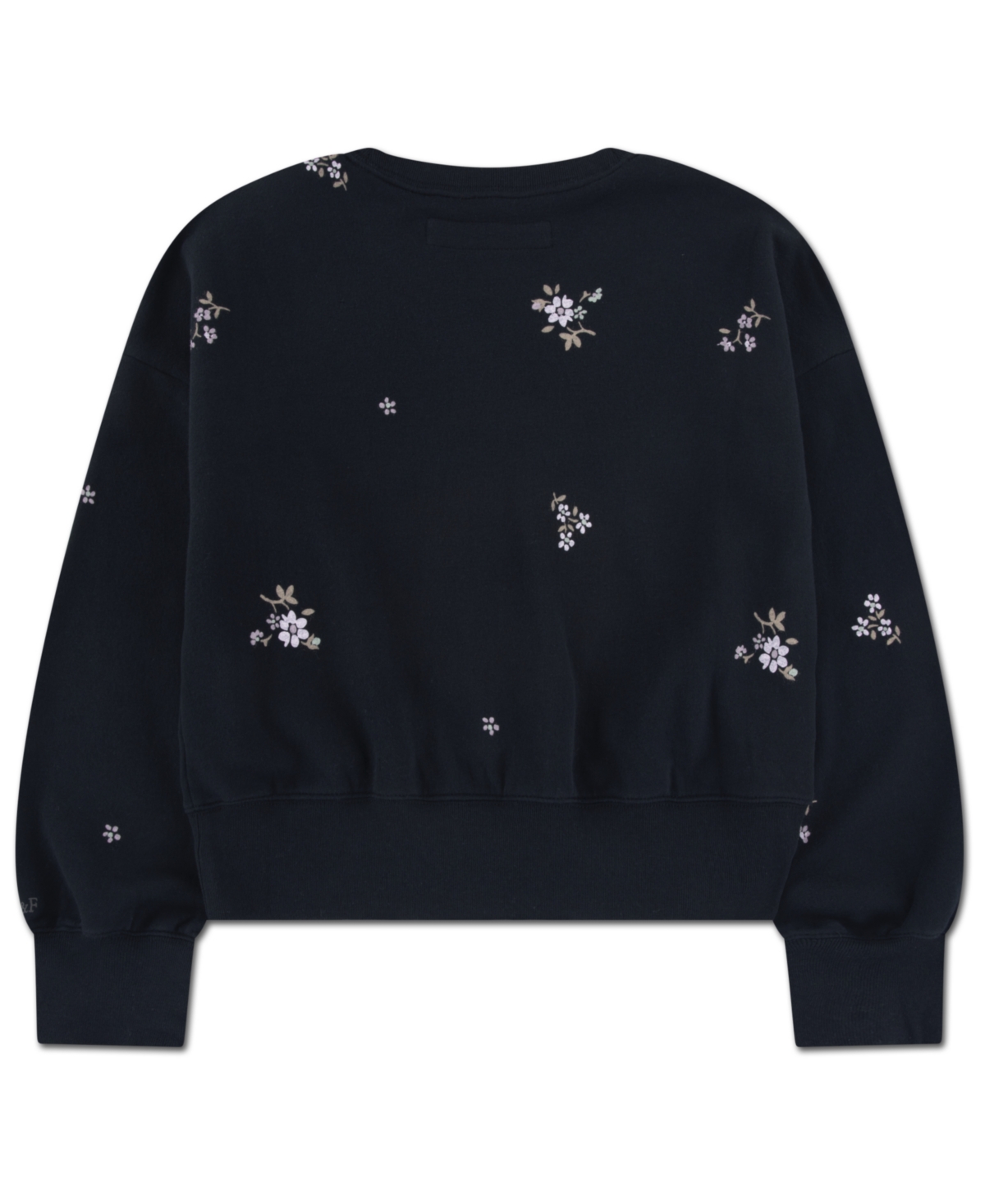 abercrombie kids Girls' Logo Print Crewneck Sweatshirt