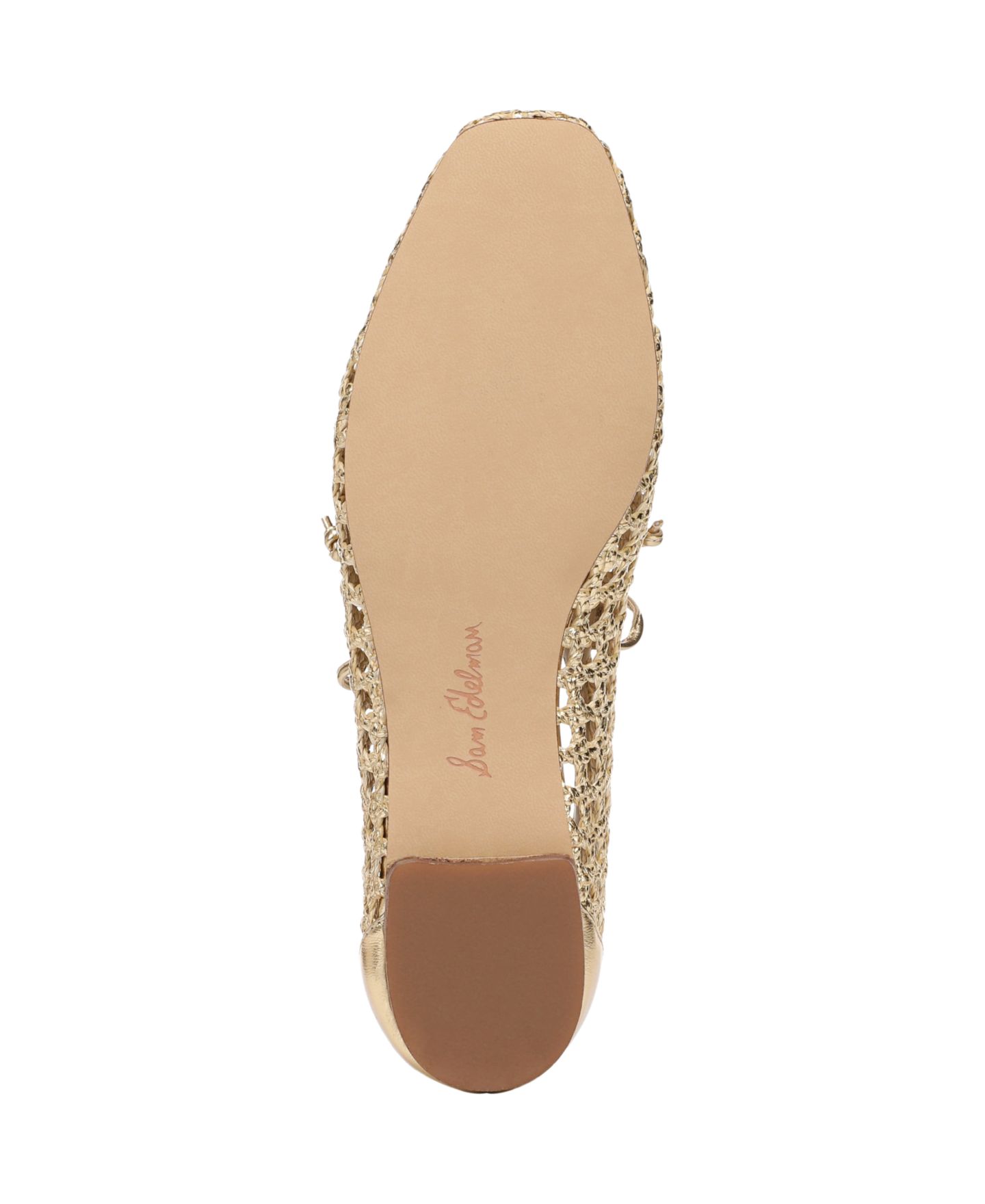 Женские балетки Sam Edelman Marcie Mary Jane Flats, цвет: Янтарный золотой — фото 5