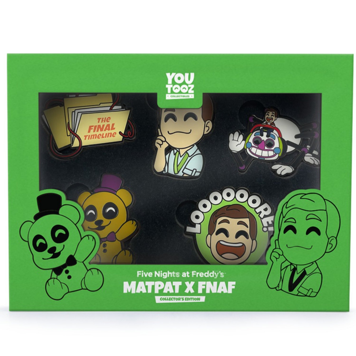Youtooz: MatPat X Fnaf Enamel Pins [5 Pin Set]