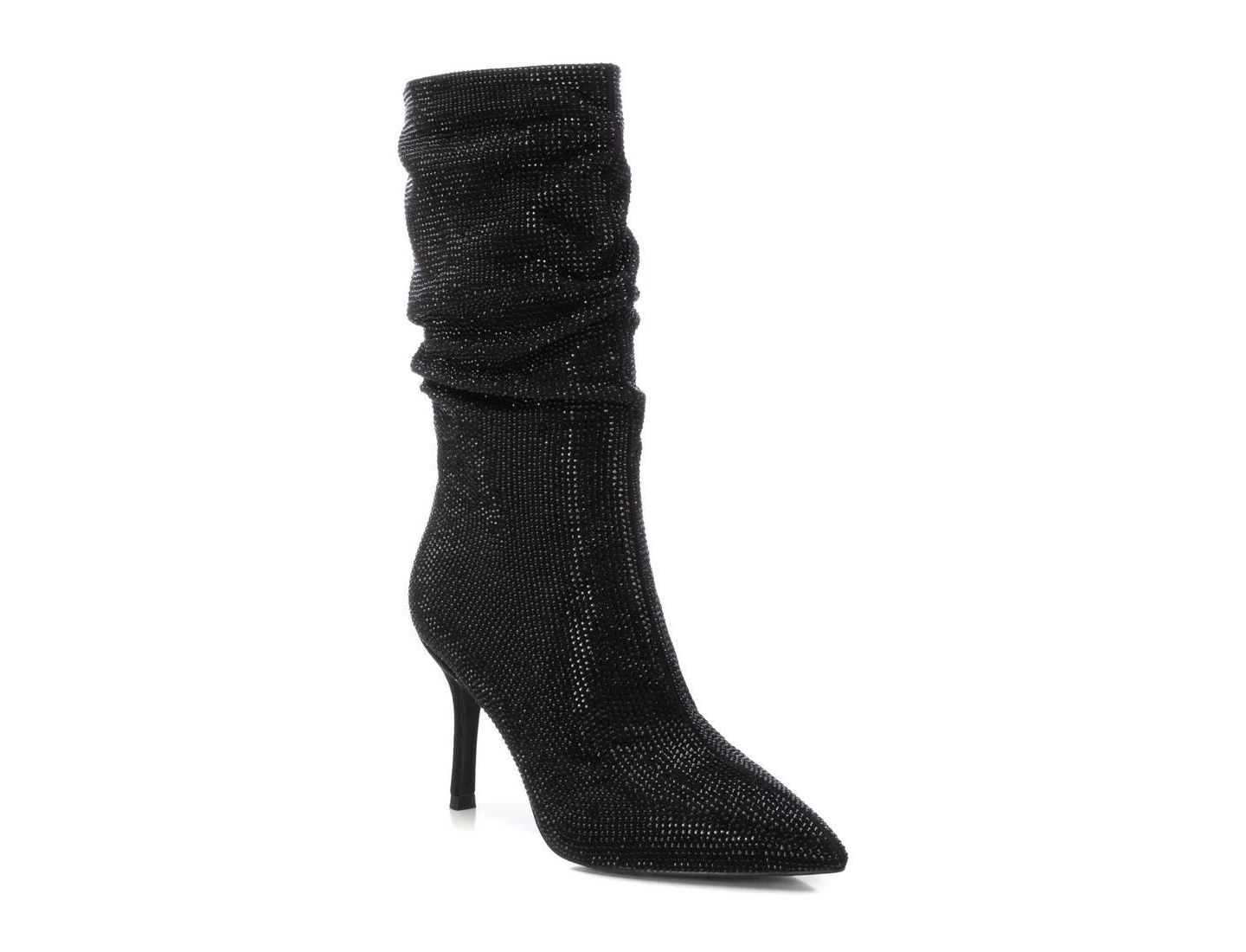 Женские ботинки XTI Boots & Booties Suede Stiletto, цвет: Чёрный — фото 5