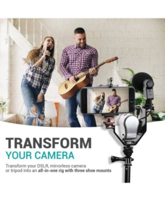 Triple Shoe Bracket - Camera V Bracket for Lights, Monitors, Microphones and More