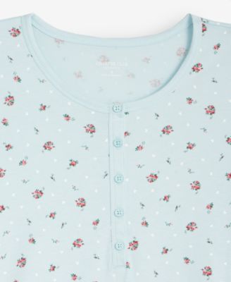 Women's Cotton Short-Sleeve Nightgown, Created for Macy's