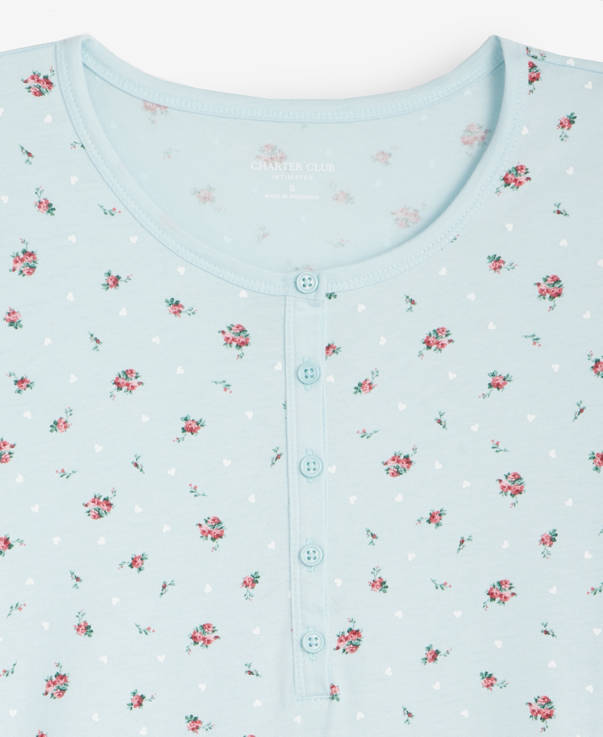 Charter Club Women's Cotton Short-Sleeve Nightgown, Created for Macy's