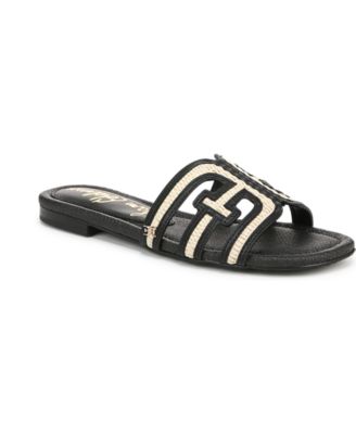 Bay Slip-On Flat Leather Casual Sandals