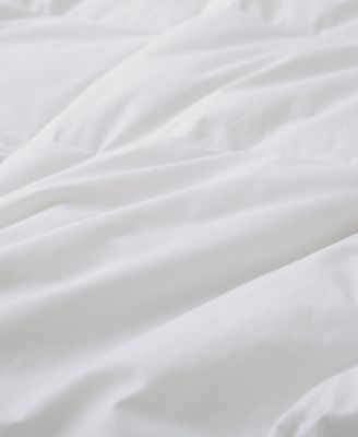 300TC Cotton Medium Warmth Goose Feather Fiber Comforter, Full/Queen