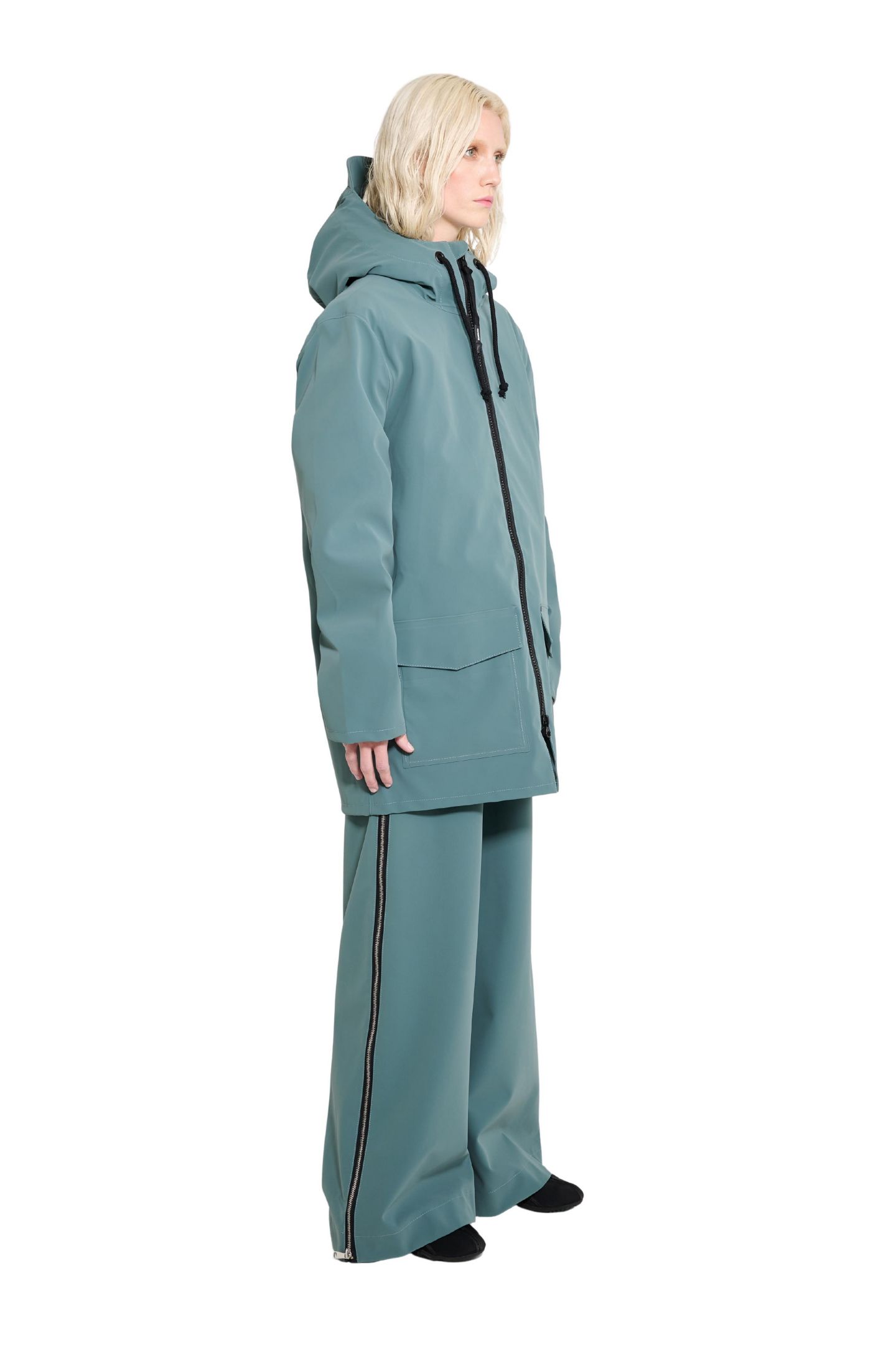 Мужские куртки Stutterheim Stockholm Patch Raincoat, цвет: Moon Rock — фото 4