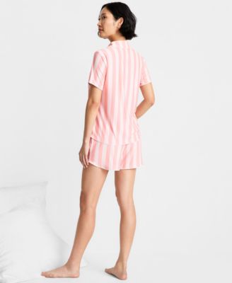 Women's Modal Fluid Knit Notched-Collar Pajama Set XS-3X