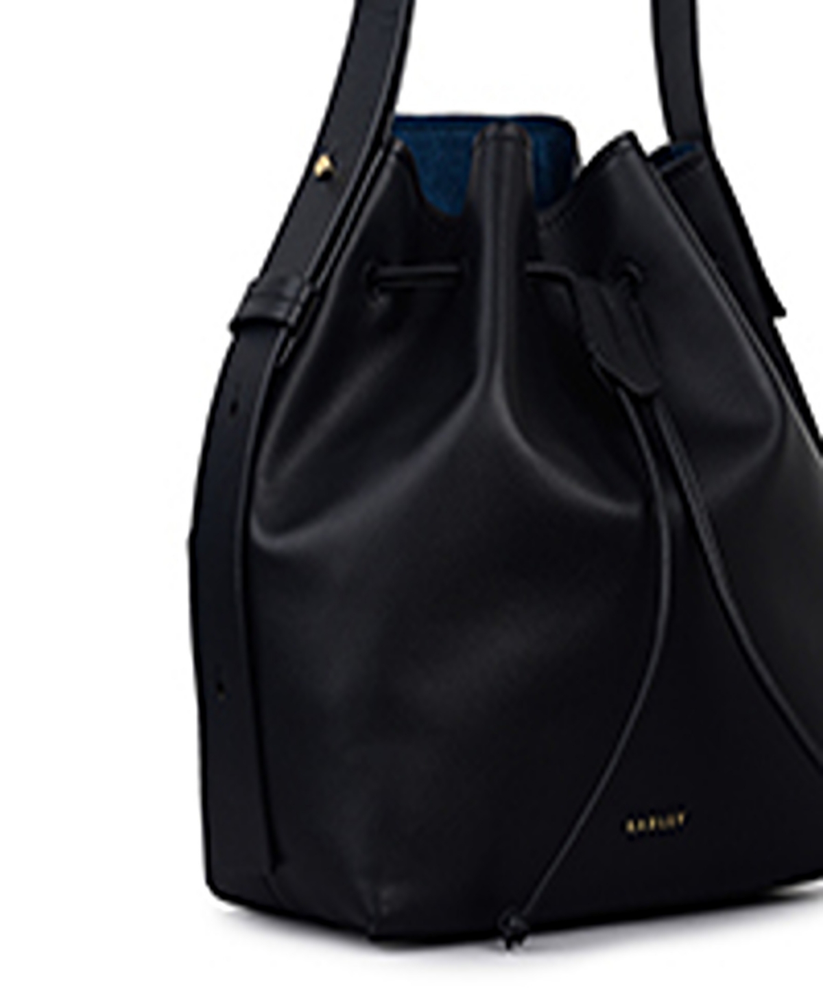 Radley London York Mews Small Drawstring Shoulder Bag In Black