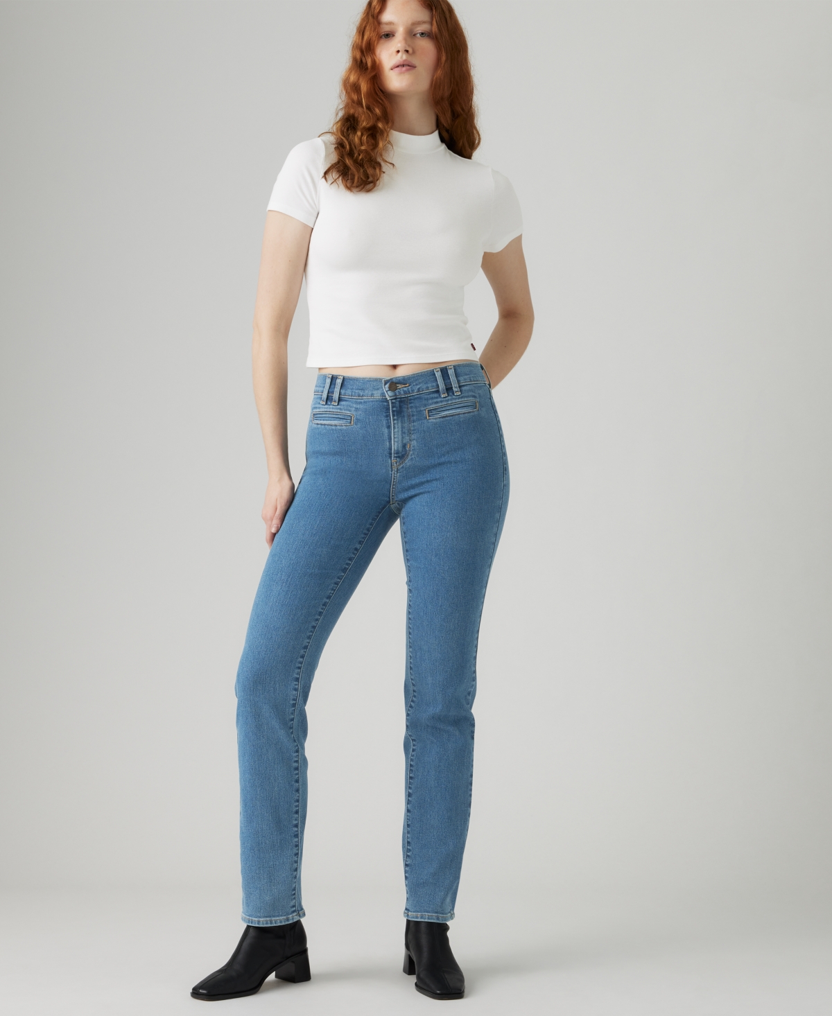 Levi's 314 Shaping Tailored Straight Jeans In Blue