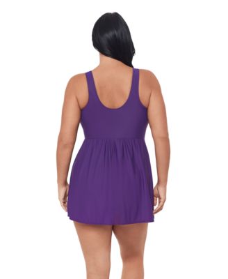 Women's Plus Must Haves Marais Tummy Control Swimdress