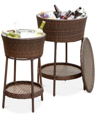 Furniture - Kendice 2-Pc. Ice Bucket Set, Direct Ship