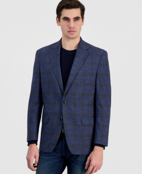 Мужские куртки Michael Kors Men's Classic-Fit Plaid Sport Coat