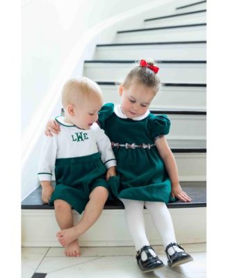 Baby Boys One Piece & Suits & Sets Pique And Velvet Short Sleeve All In One Shortall