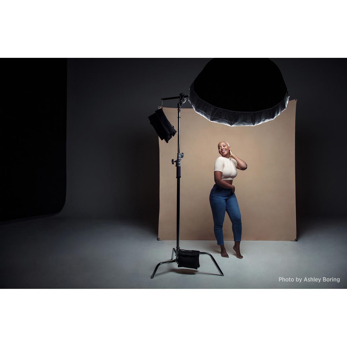 Westcott 8x8' X-Drop Pro Wrinkle-Resistant Backdrop, Brown Sugar