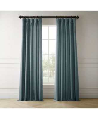 Italian Faux Linen Room Darkening Curtain