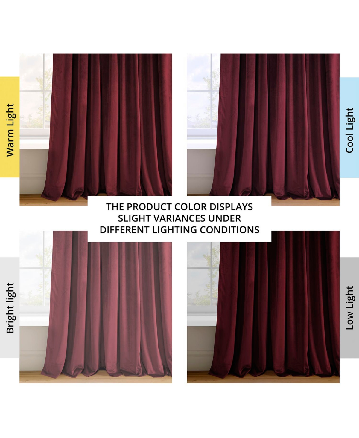 Half Price Drapes Signature Extra Wide Velvet Blackout Curtain