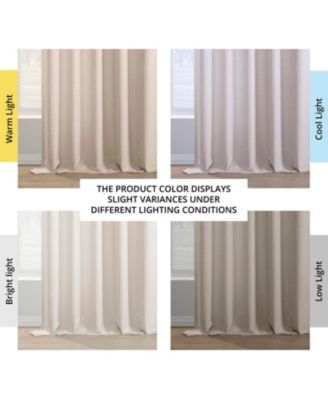 Italian Faux Linen Room Darkening Curtain