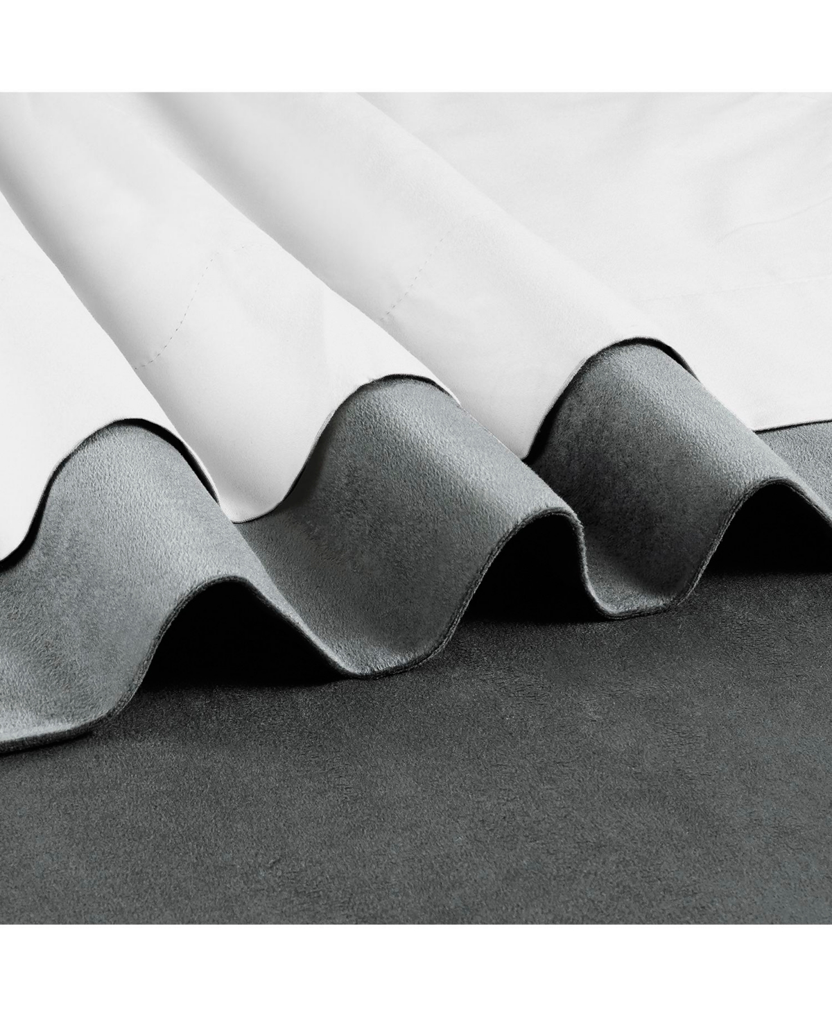 Half Price Drapes Natural Grey Signature Velvet Blackout Curtain