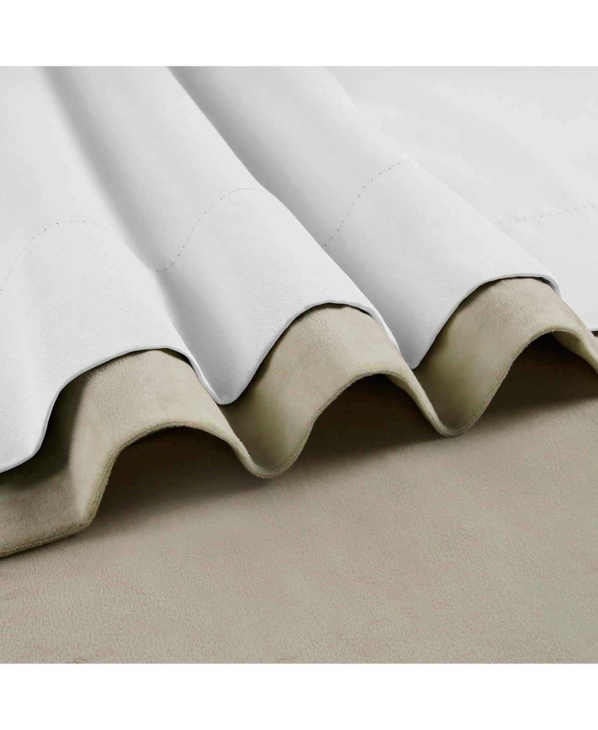 Half Price Drapes Cool Beige Signature Velvet Blackout Curtain