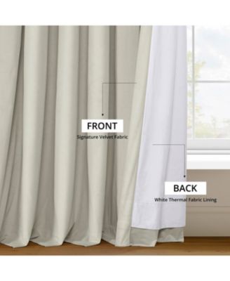 Signature Extra Wide Velvet Blackout Curtain