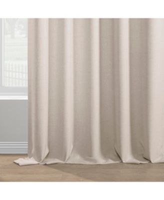 Italian Faux Linen Room Darkening Curtain