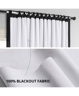 Black Signature Extra Wide Velvet Blackout Curtain