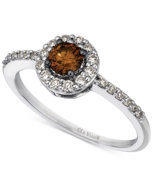 image of Le Vian Chocolatier Diamond Ring (1/2 ct. t.w.) in 14k White Gold
