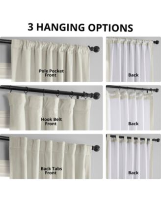 Porcelain White Signature Velvet Blackout Curtain