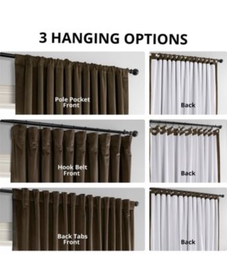 Signature Extra Wide Velvet Blackout Curtain
