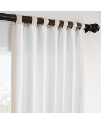 Italian Faux Linen Room Darkening Curtain