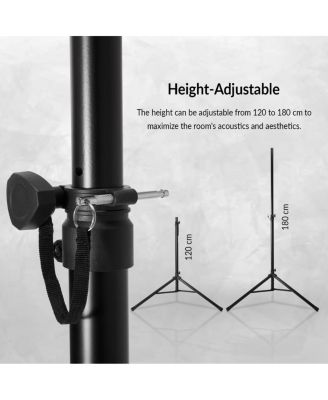 S1 Pro+ Portable Wireless PA System with Bluetooth, Black Bundle With Turnstile Audio Height-Adjustable Speaker Stand and Stand Case