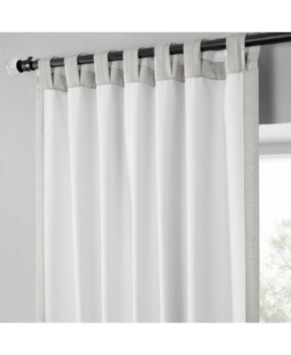 Boho Chic Faux Linen Blackout Curtain Pair (2 Panels)