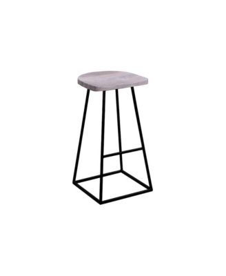 Clement Solid Wood 30" Bar Stool, White