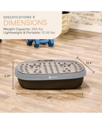HexaPlate Lite Vibration Plate Exercise Machine – Full Body Vibrating Platform for Lymphatic Drainage, Recovery & Muscle Toning