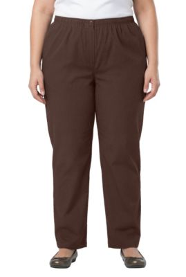 Women's Within Straight-Leg All-Cotton Denim Pull-On 7-Day Elastic-Waist Jeans