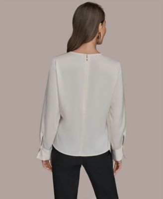 Women's Scoop Neck Long-Sleeve Top