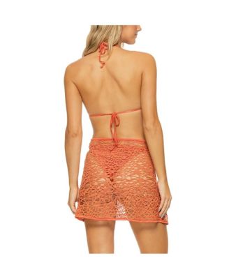 Women's Sea Strings Macrame Mini Skirt Cover-up
