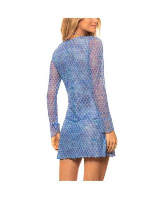 Women's Mesh V Neck Short Cover-up