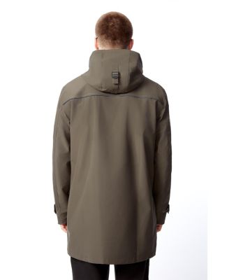 Men's Banks | Hooded Drawstring Raincoat