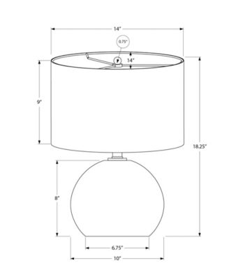 Lighting 18" Ceramic Table Lamp