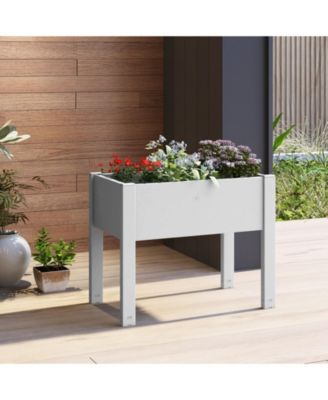 53-L Raised Bed Grow Box Self-Watering Planter Box Stand with Water Level Monitor