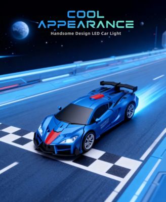 1:18 RC Transforming Robot Car with One-Click Deformation, 2.4GHz RC Car with LED Lights, 360&deg; Rotation & Demo Mode