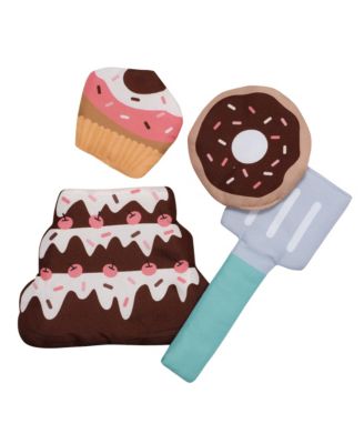 Interactive 2-n-1 Soft Toddler Cupcake/Bakery Pillow Play Set