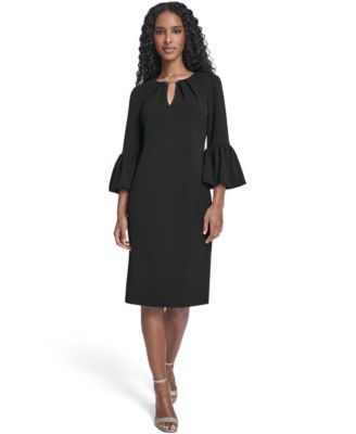 Women's Bubble-Sleeve Sheath Dress